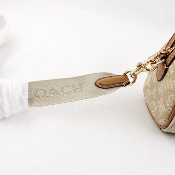 NWT Coach Mini Rowan Crossbody in Signature Canvas & Leather w/ Detachable Strap - Picture 9 of 10